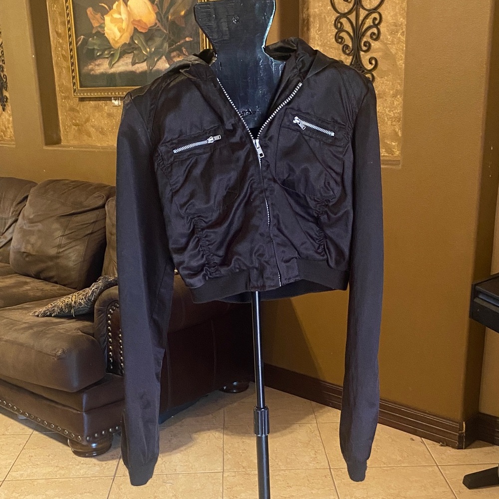 Miss Lili Black Bomber Jacket